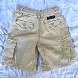 Boys 3T Polo by Ralph Lauren Khaki Cargo Shorts